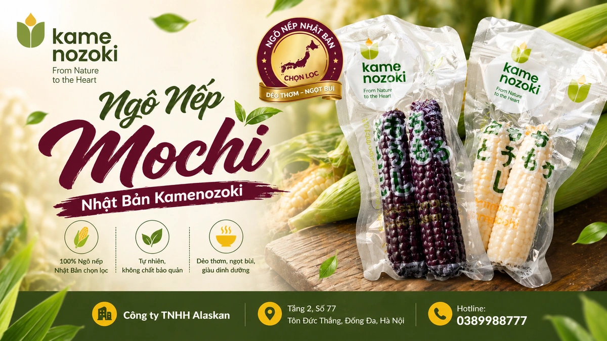 Ngô Mochi (Ngô Nếp Ngón Tay) - Ngô nếp Kamenozoki