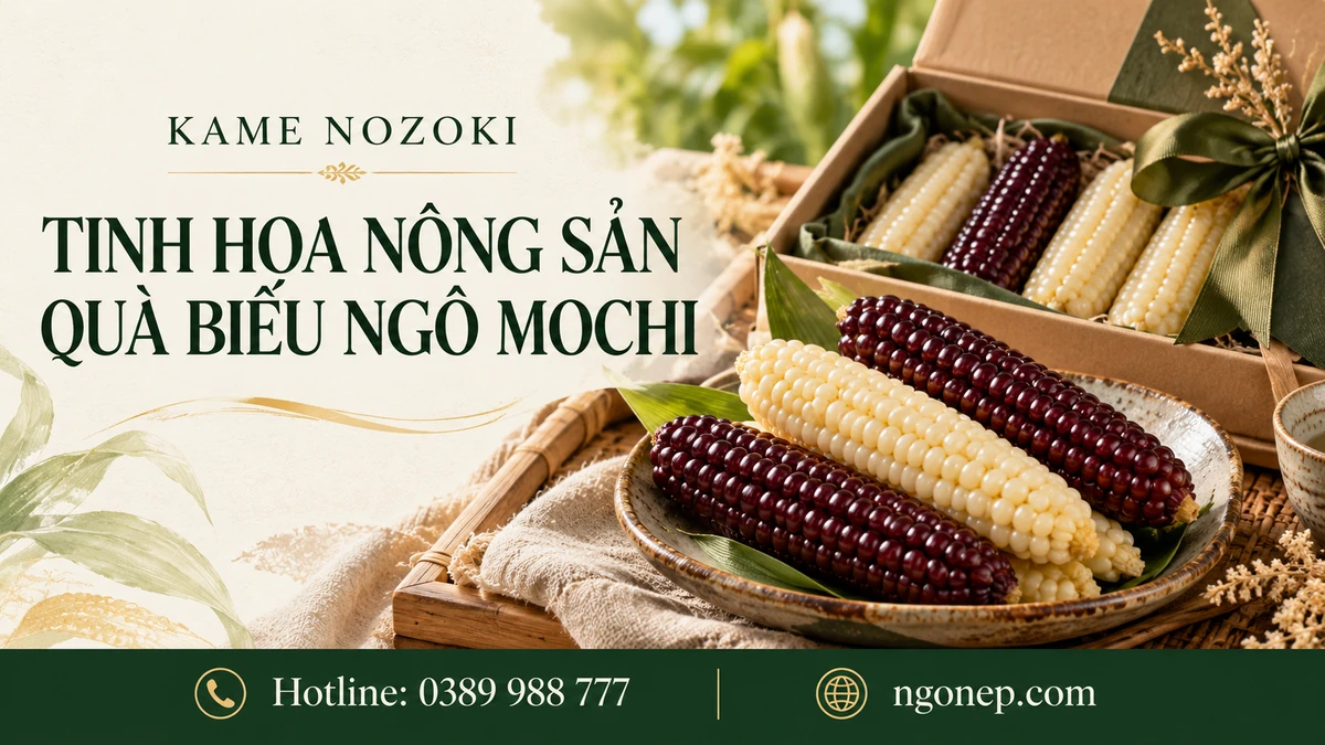 Ngô Nếp Mochi Kame Nozoki Nhật Bản - Tinh Hoa Nông Sản Di Sản Cho Dịp Quốc Khánh 2/9, Tết Nguyên Đán & Sự Kiện Doanh Nghiệp - Kamenozoki Mochi Corn