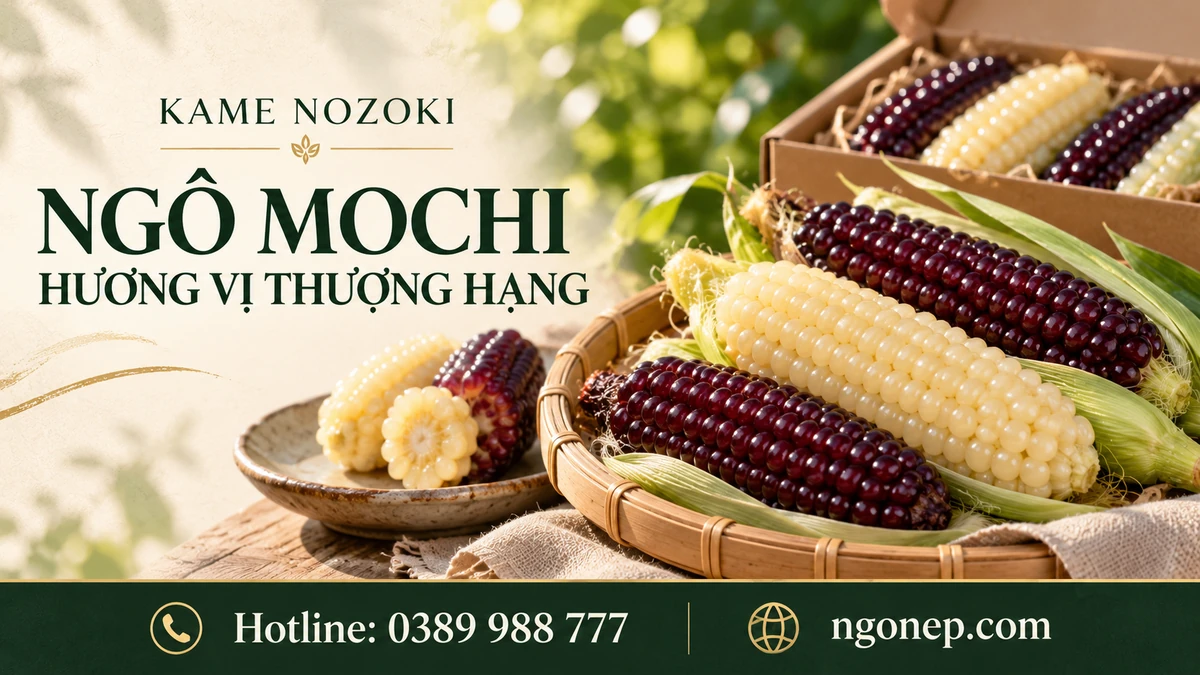 Ngô Mochi Kame Nozoki: Đỉnh cao của Ngô Nếp thượng hạng (2026) - Kamenozoki Mochi Corn