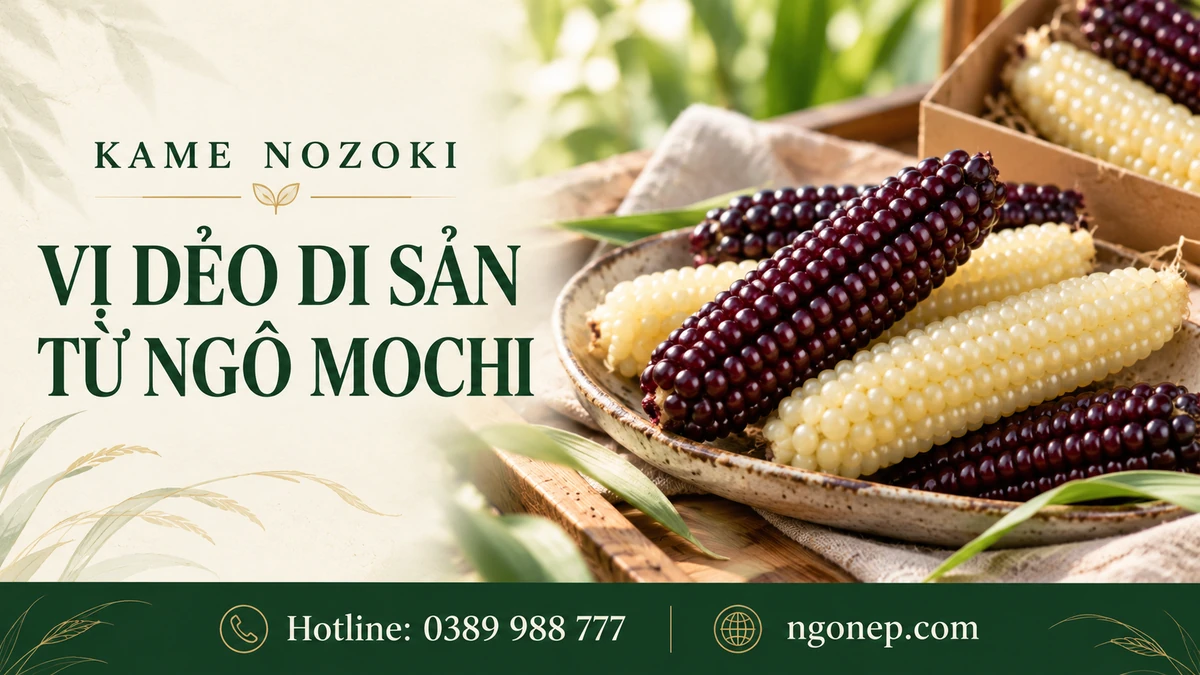 Kamenozoki: Hành trình đánh thức vị dẻo di sản và Bản tuyên ngôn sống lành từ Ngô Mochi Nhật Bản (2026) - Kamenozoki Mochi Corn